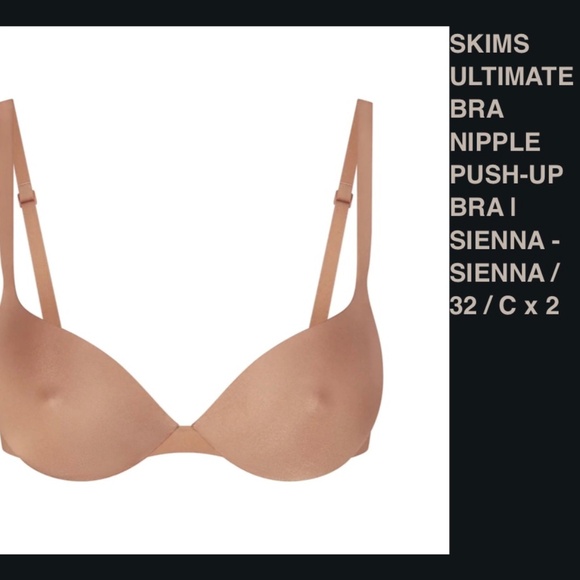 Skims NWT Ultimate Nipple Push-Up Bra 32/C - Picture 1 of 11
